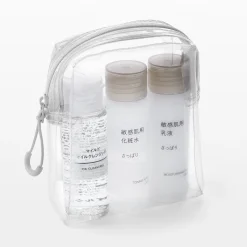 Sale Muji Trousse de toilette transparente ‐ Pochette de voyage 12 x 10 x 4 cm