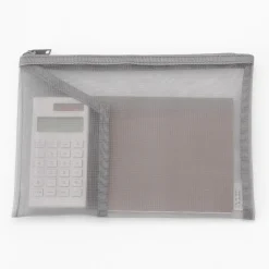 New Muji Trousse en nylon avec poche noire B6