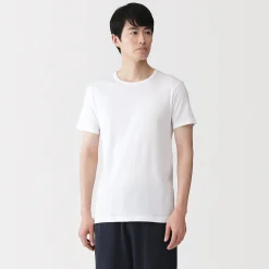 Discount Muji T‐shirt à col rond en coton respirant pour homme