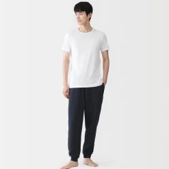 Discount Muji T‐shirt à col rond en coton respirant pour homme
