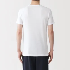 Discount Muji T‐shirt à col rond en coton respirant pour homme