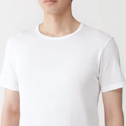 Discount Muji T‐shirt à col rond en coton respirant pour homme