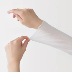 Discount Muji T-shirt à col roulé transparent à manches longues en mélange de lyocell pour femme