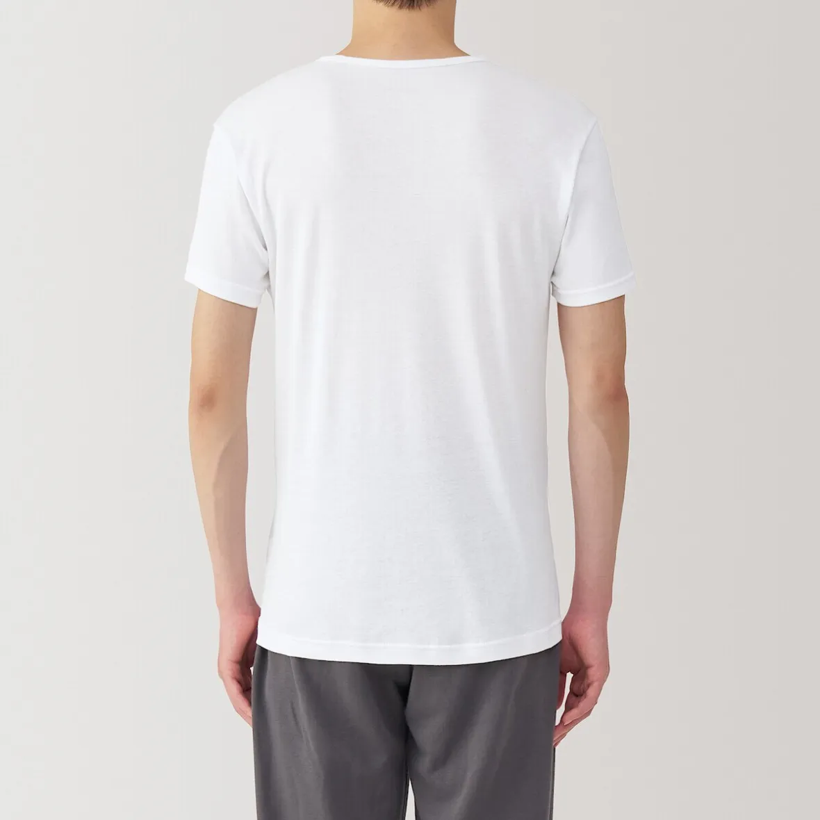 Online Muji T‐shirt à col V en coton respirant pour homme