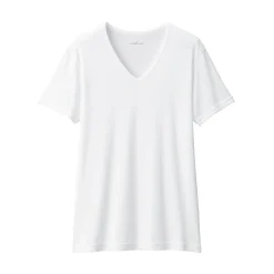 Online Muji T‐shirt à col V en coton respirant pour homme