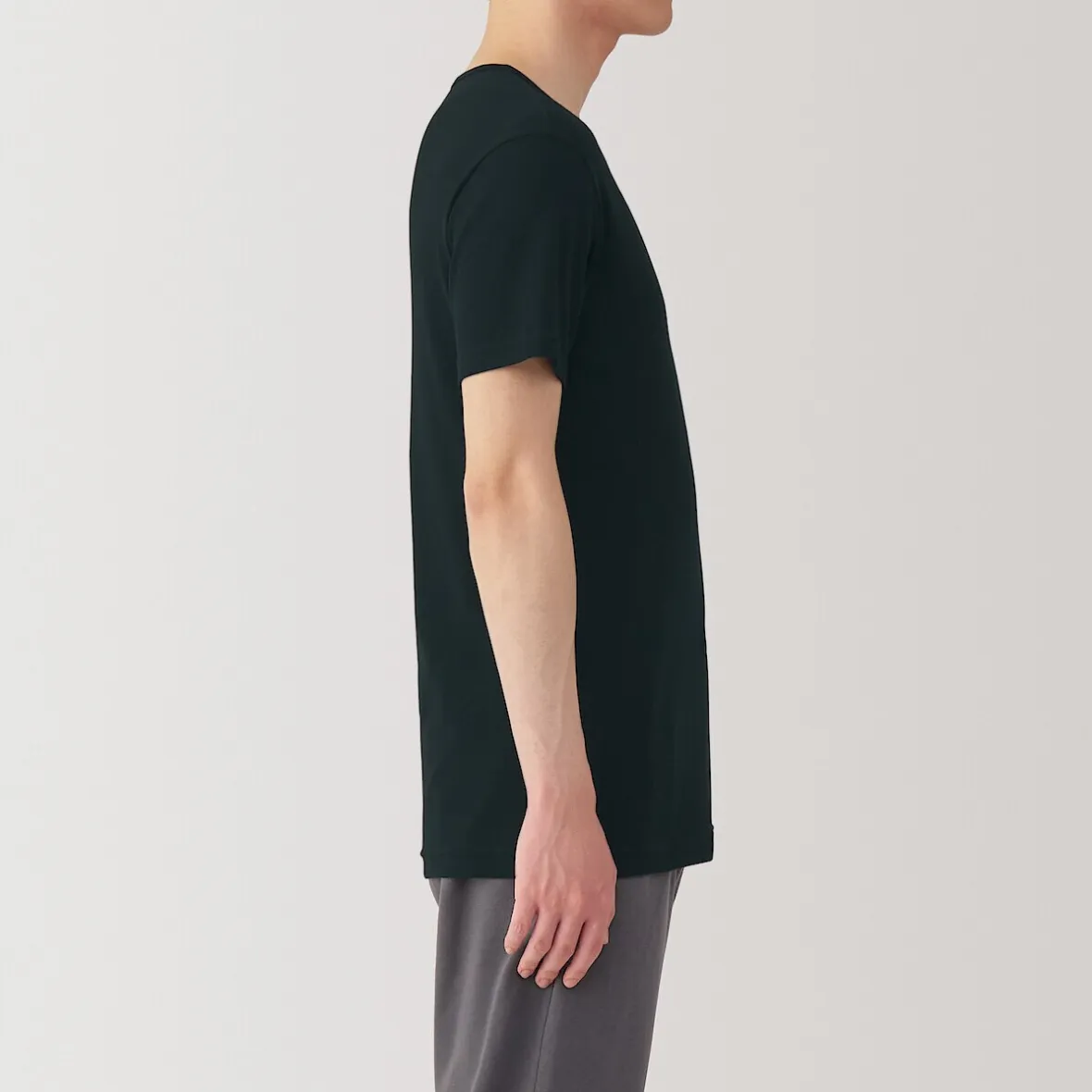 Online Muji T‐shirt à col V en coton respirant pour homme