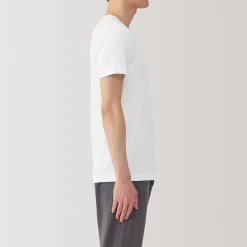 Online Muji T‐shirt à col V en coton respirant pour homme