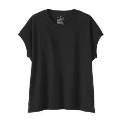 New Muji T-shirt à mancherons en coton épais pour femme