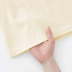 New Muji T-shirt à mancherons en coton épais pour femme