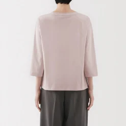 Clearance Muji T‐shirt à manches 3/4 en coton mélangé pour femme