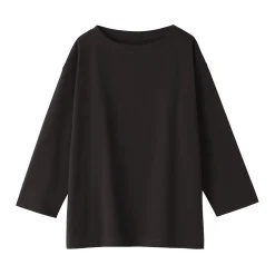 Clearance Muji T‐shirt à manches 3/4 en coton mélangé pour femme