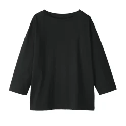 Clearance Muji T‐shirt à manches 3/4 en coton mélangé pour femme