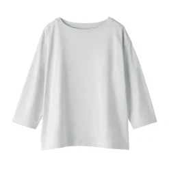 Clearance Muji T‐shirt à manches 3/4 en coton mélangé pour femme