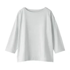 Clearance Muji T‐shirt à manches 3/4 en coton mélangé pour femme