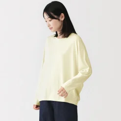 Discount Muji T-shirt à manches longues chauve-souris en jersey lyocell pour femme
