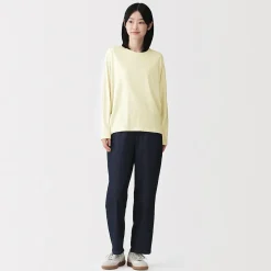 Discount Muji T-shirt à manches longues chauve-souris en jersey lyocell pour femme