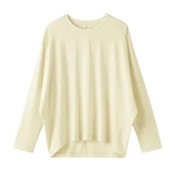 Discount Muji T-shirt à manches longues chauve-souris en jersey lyocell pour femme