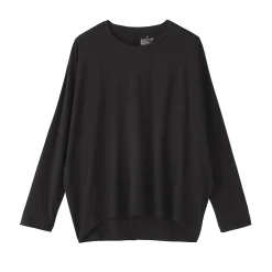 Discount Muji T-shirt à manches longues chauve-souris en jersey lyocell pour femme