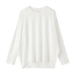Discount Muji T-shirt à manches longues chauve-souris en jersey lyocell pour femme