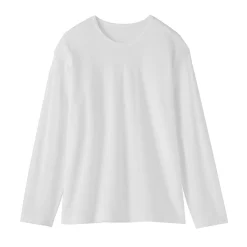 Clearance Muji T-shirt à manches longues en jersey torsadé pour femme