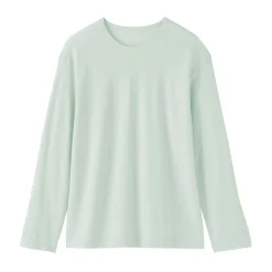 Clearance Muji T-shirt à manches longues en jersey torsadé pour femme