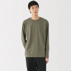 Online Muji T‐shirt à manches longues en jersey pour homme