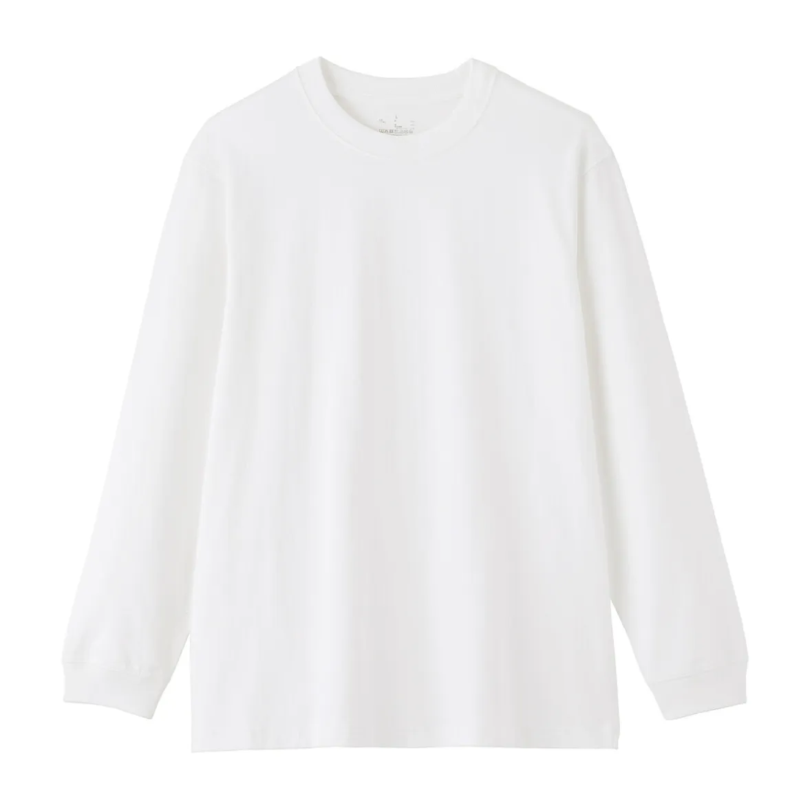 Hot Muji T‐shirt à manches longues en coton épais pour homme