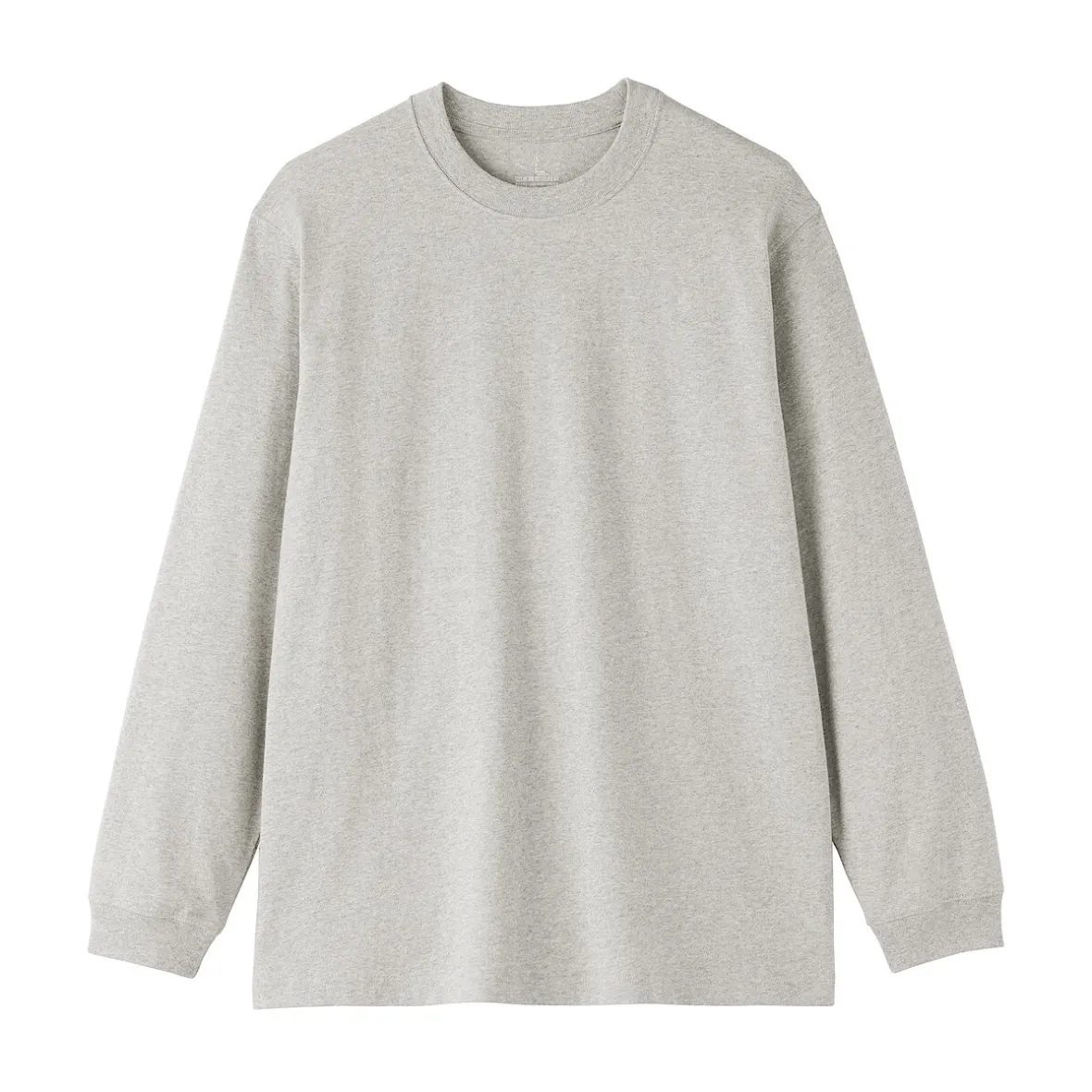 Hot Muji T‐shirt à manches longues en coton épais pour homme