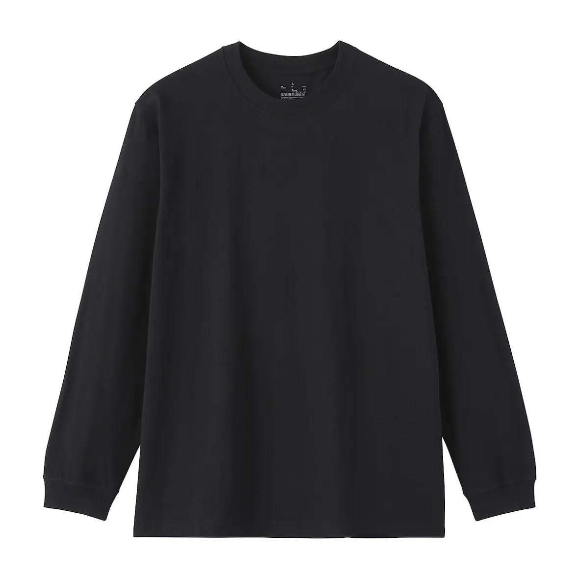 Hot Muji T‐shirt à manches longues en coton épais pour homme