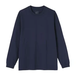 Hot Muji T‐shirt à manches longues en coton épais pour homme