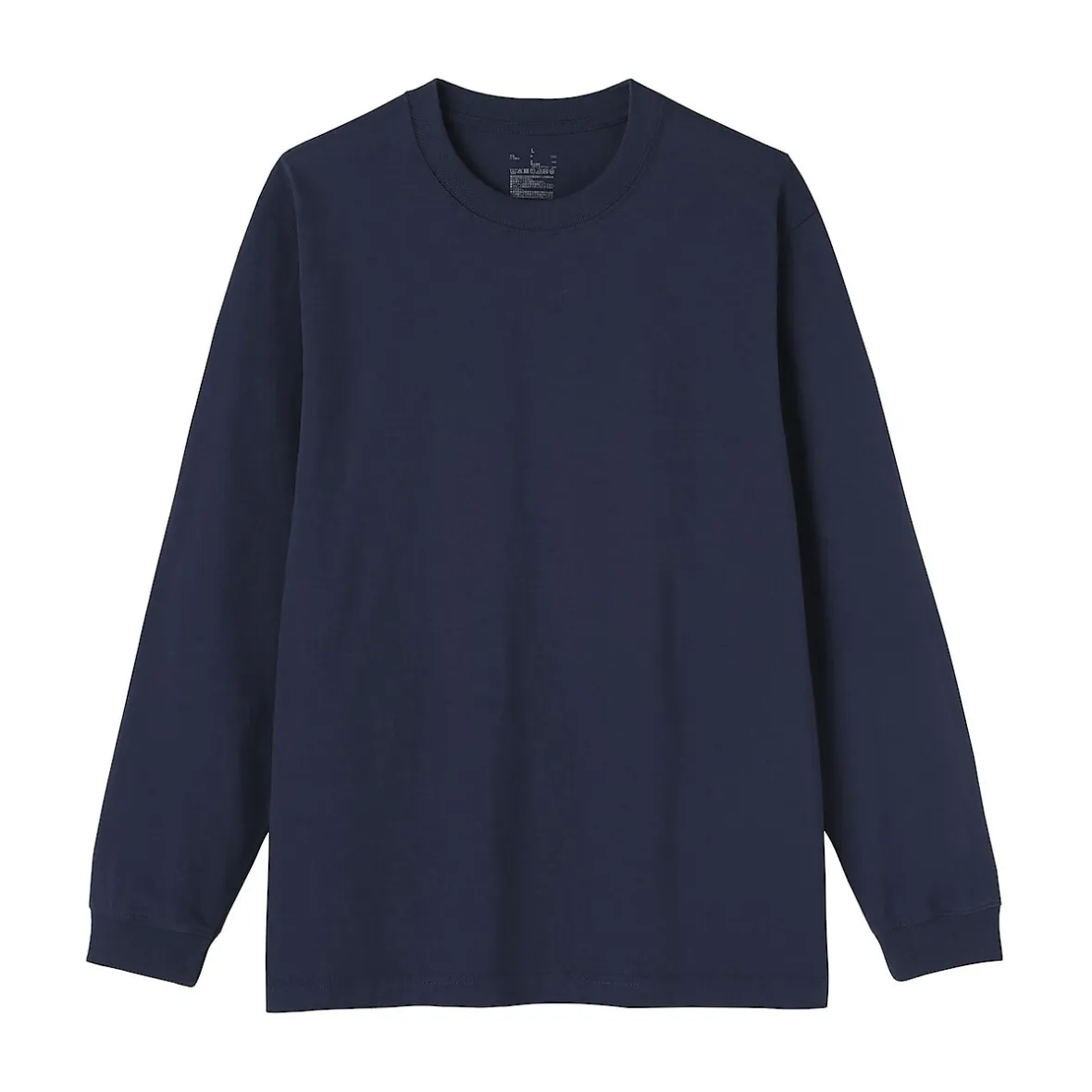 Hot Muji T‐shirt à manches longues en coton épais pour homme