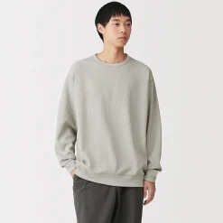 Hot Muji T‐shirt à manches longues gaufré Quick Dry pour homme