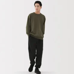 Hot Muji T‐shirt à manches longues gaufré Quick Dry pour homme