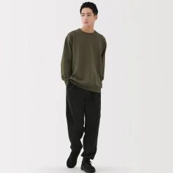 Hot Muji T‐shirt à manches longues gaufré Quick Dry pour homme