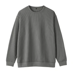 Hot Muji T‐shirt à manches longues gaufré Quick Dry pour homme
