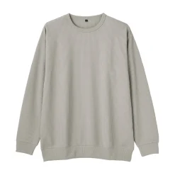 Online Muji T‐shirt à manches longues gaufré Quick Dry pour homme Gris Argenté Clair