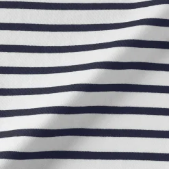 Outlet Muji T-shirt à manches mi-longues et col bateau en coton épais pour femme