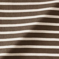 Outlet Muji T-shirt à manches mi-longues et col bateau en coton épais pour femme