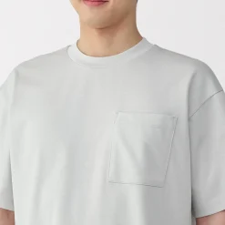 Best Muji T‐shirt Cool Touch à poche coupe Relax pour homme