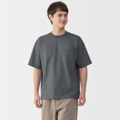 Best Muji T‐shirt Cool Touch à poche coupe Relax pour homme