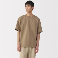 Best Muji T‐shirt Cool Touch à poche coupe Relax pour homme