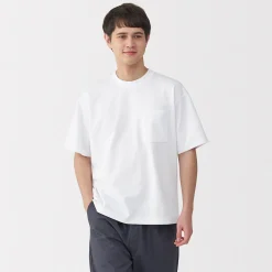 Best Muji T‐shirt Cool Touch à poche coupe Relax pour homme