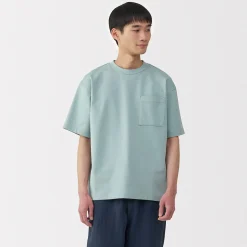 Outlet Muji T‐shirt Cool Touch à poche coupe Relax pour homme.