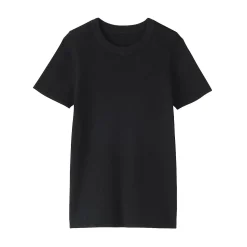 Muji T-shirt en coton biologique hautement torsadé pour femme