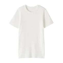 Muji T-shirt en coton biologique hautement torsadé pour femme