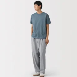 Online Muji T‐shirt en coton col rond manches courtes homme