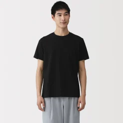 Online Muji T‐shirt en coton col rond manches courtes homme