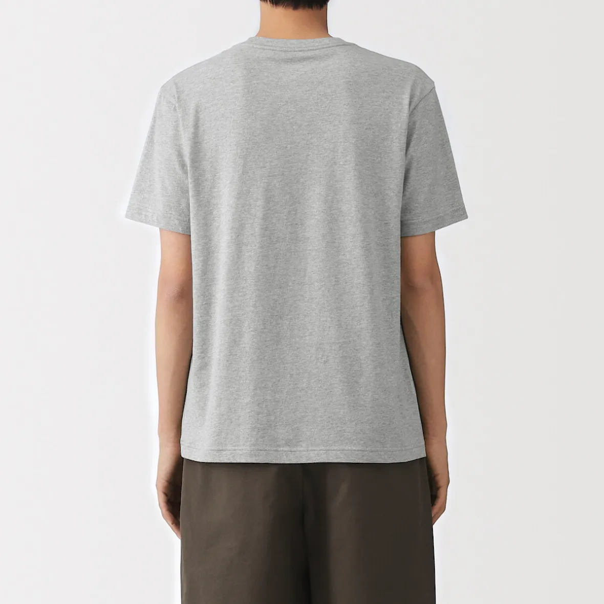 Online Muji T‐shirt en coton col rond manches courtes homme