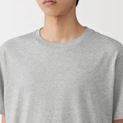 Online Muji T‐shirt en coton col rond manches courtes homme