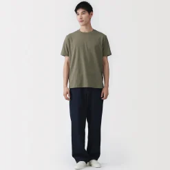 Online Muji T‐shirt en coton col rond manches courtes homme